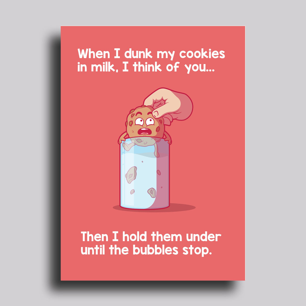 When I Dunk My Cookies Valentine's Day Love Greeting Card from Carver Junk Company