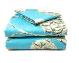 Tache Butterfly Wonderland Cotton Aqua Floral Duvet Cover (2142) from Tache Home Fashion
