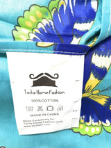Tache Butterfly Wonderland Cotton Aqua Floral Duvet Cover (2142) from Tache Home Fashion