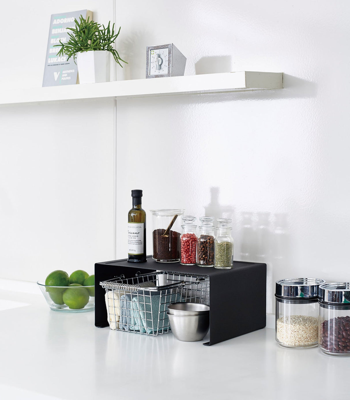 Stackable Countertop Shelf - Two Sizes - Steel from Yamazaki Home