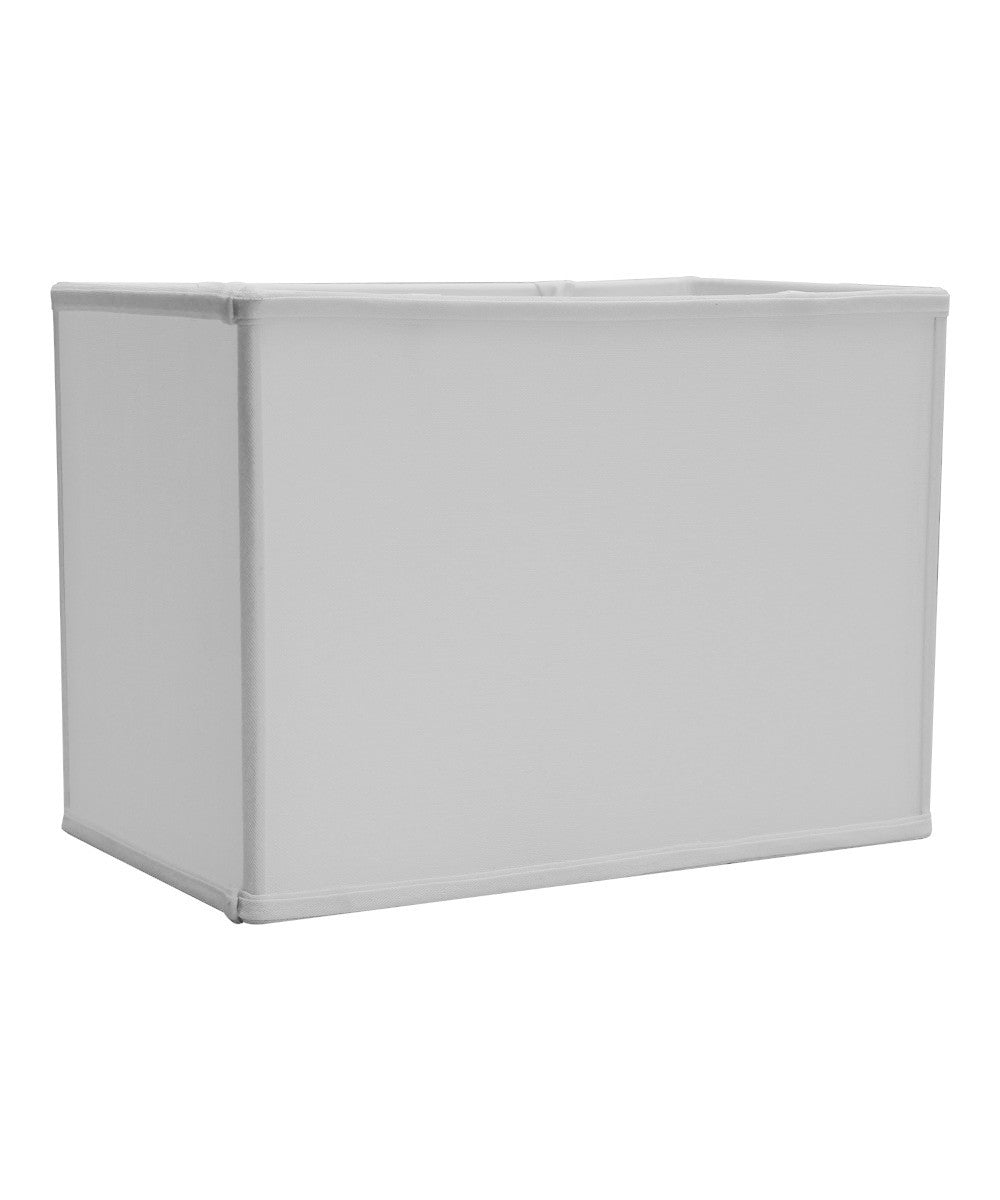 Rectangular 14"W x 10"H Drum Lampshade White From LampsUSA