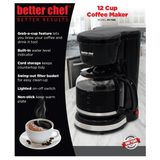 Better Chef 12 Cup Pause 'n Serve Coffee Maker from Jupiter Gear Home