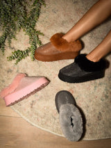 WILD DIVA Embellished Faux Fur Platform Booties in Pink from My Pampered Life Seattle