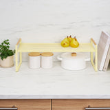 Countertop Wire Shelf - Steel + Wood - Yellow Pear from Yamazaki Home
