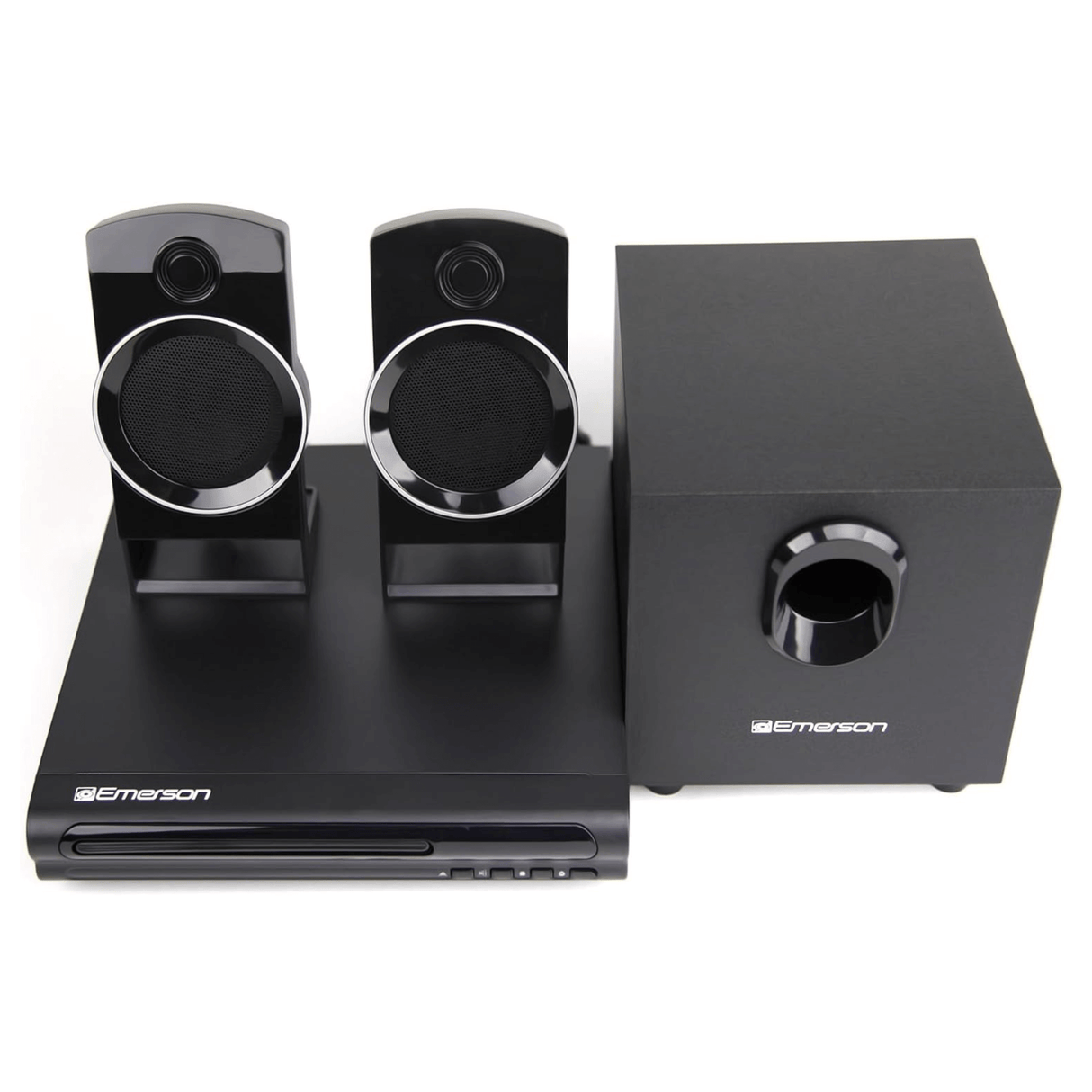 Emerson Speaker Surround Sound System & 2.1 Channel Home Theater DVD Player from Jupiter Gear Home