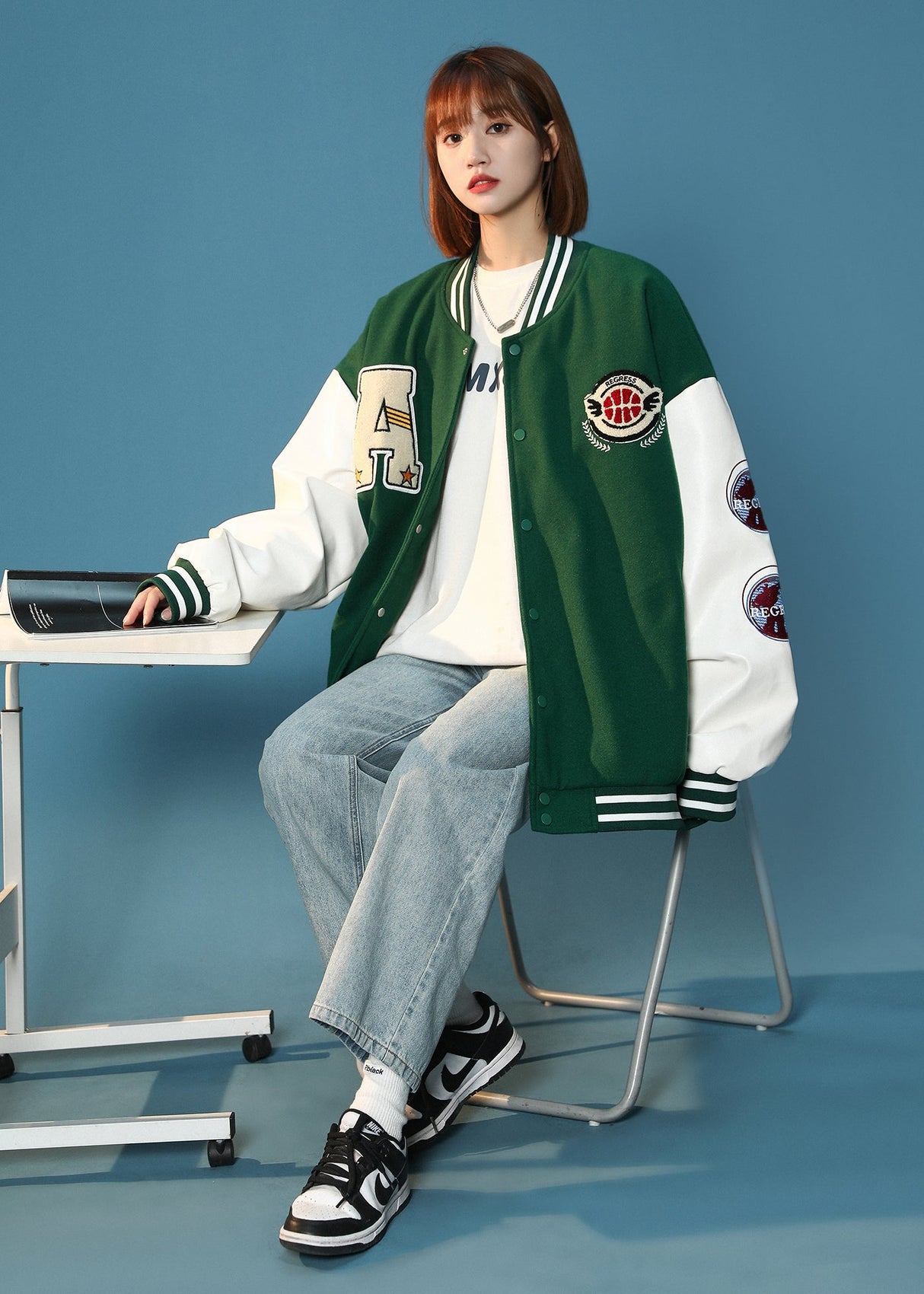 Women's Regress Varsity Jacket from Niepce Inc