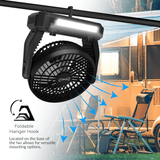 Supersonic Solar-Powered BT Speaker with FM Radio, LED Flashlight & Fan from Jupiter Gear Home