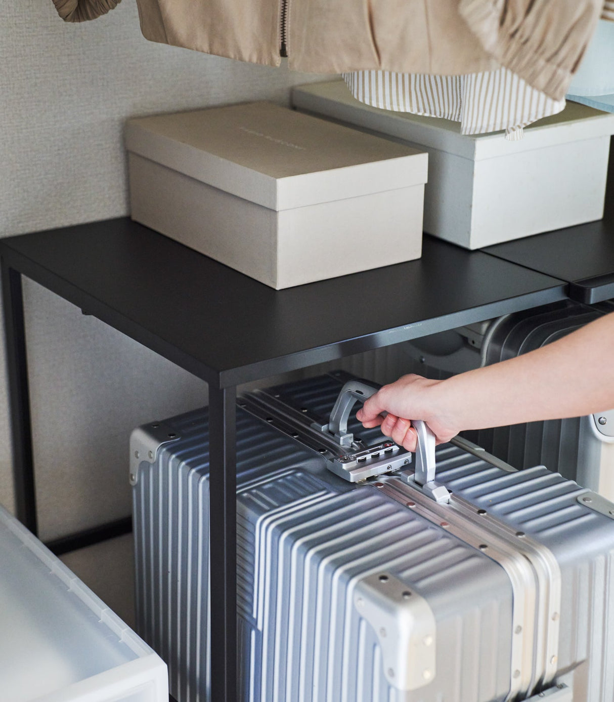 Expandable Suitcase Rack - Steel from Yamazaki Home