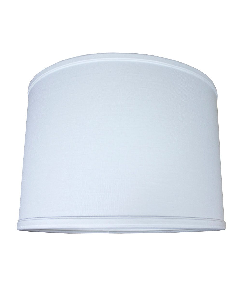 Drum Lamp Shade Premium White Linen 14"W x 10"H from LampsUSA