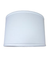 Drum Lamp Shade Premium White Linen 14"W x 10"H from LampsUSA