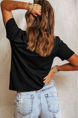 Black Take Me To The Pumpkin Patch Flower Print T Shirt from MsDressly