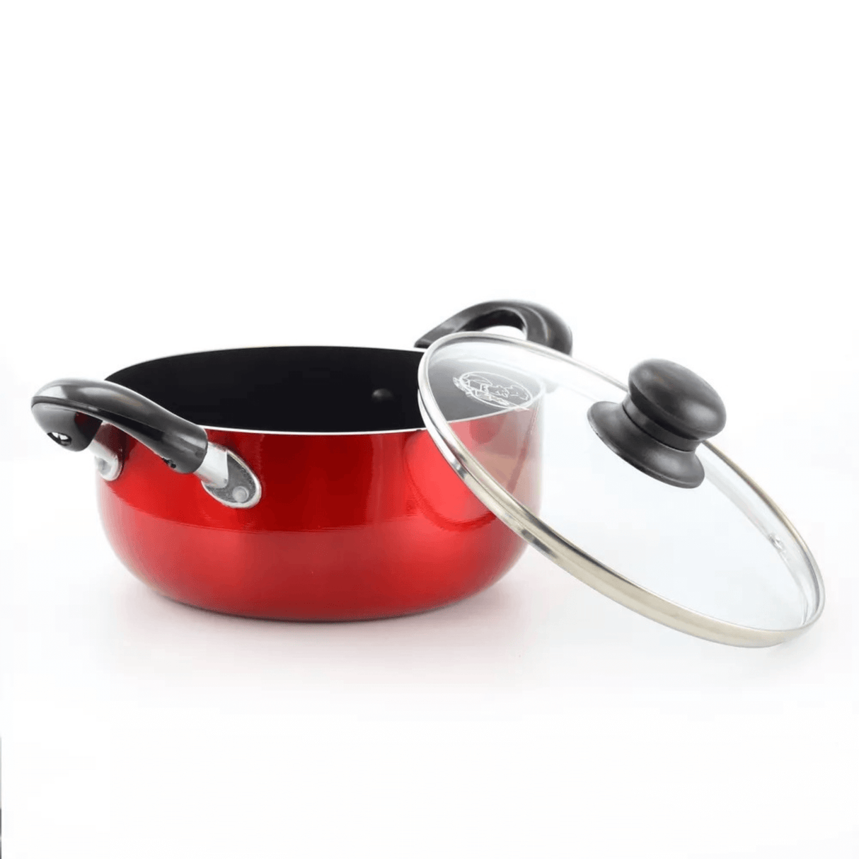Better Chef 3-Quart Metallic Red Aluminum Dutch Oven with Glass Lid from Jupiter Gear Home