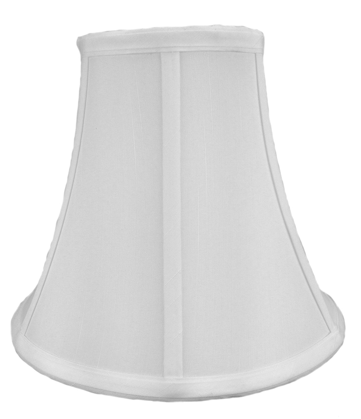 White Bell Shantung 10"W x 9"H Shade From LampsUSA