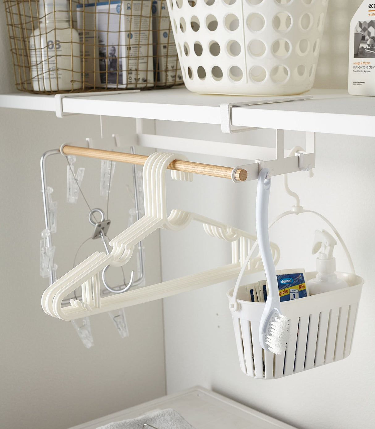 Undershelf Hanger - Steel + Wood from Yamazaki Home