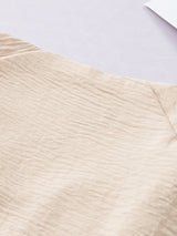Apricot Twisted Shoulder V Neck Tank Top From MsDressly