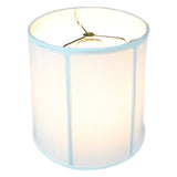 White Linen 10x12x12 Fabric Drum Lampshade From LampsUSA