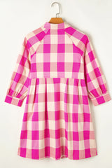 A-Line Plaid Mini Dress from MsDressly
