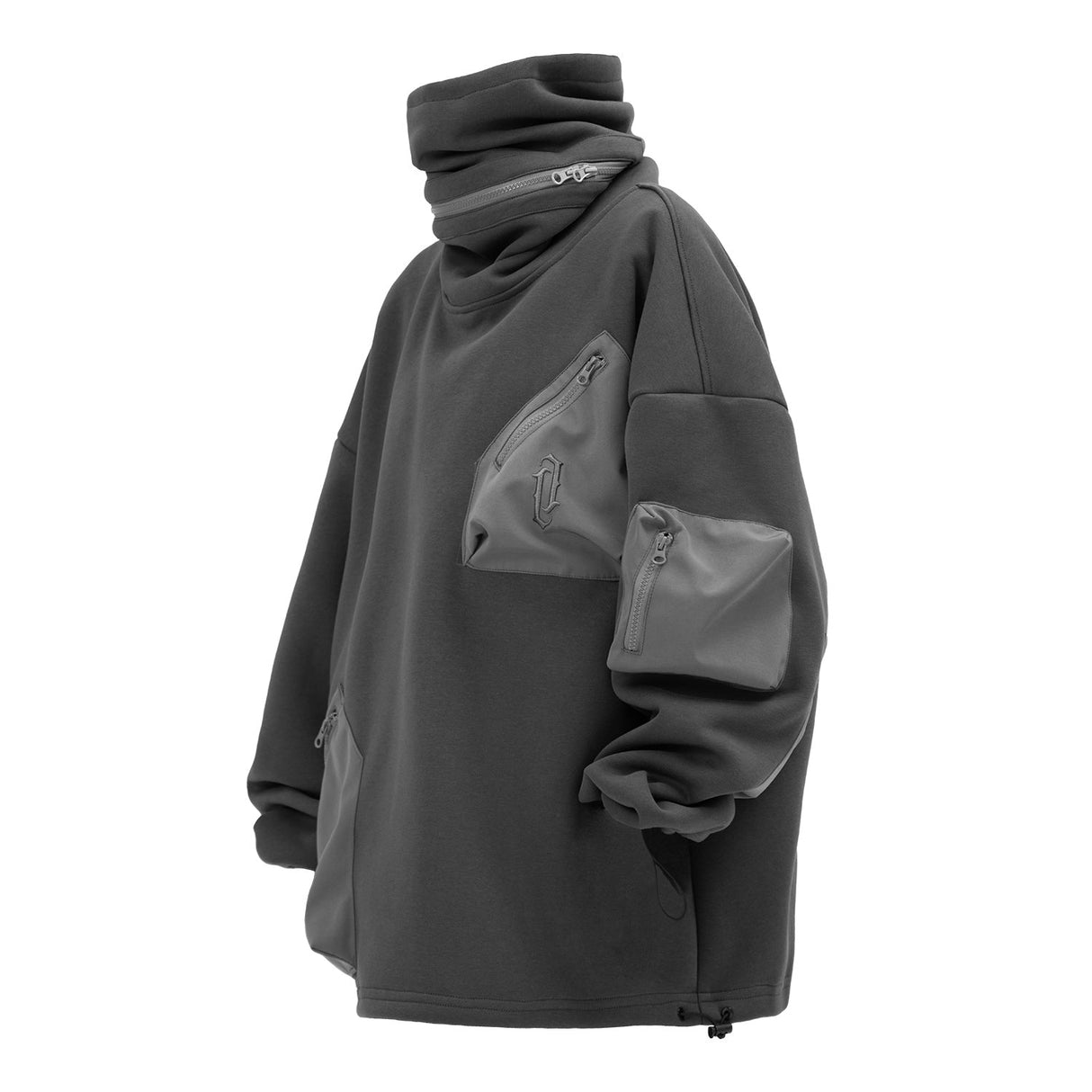 H33 Grey Utility Transformer Hoodie From Niepce Inc