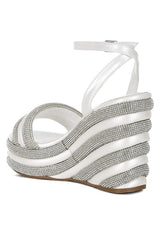 My Bliss Rhinestone Studded Wedge Sandals from My Pampered Life Seattle