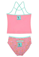 Talula Surfboard Tankini Set - Raspberry Surf from Manymoons