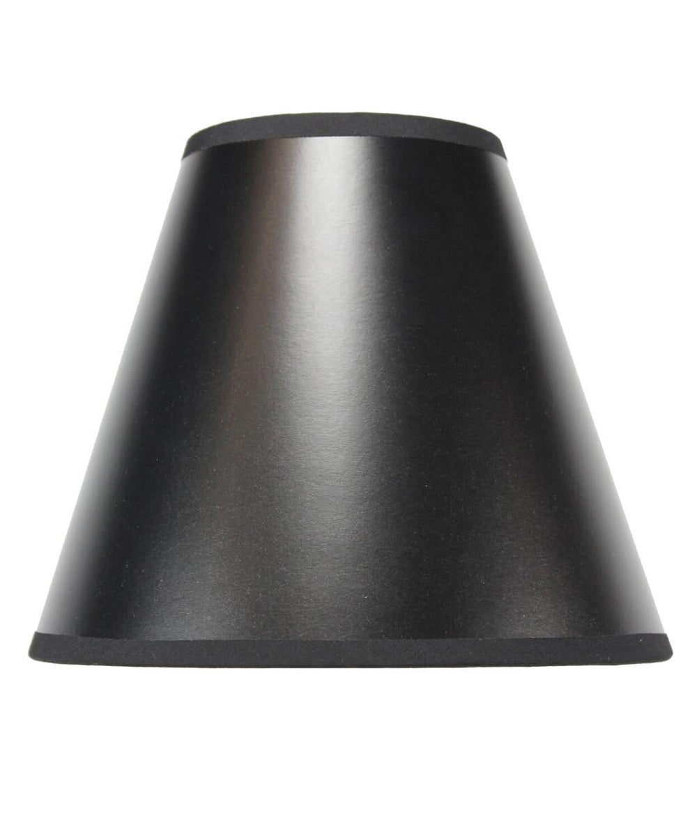 Black Parchment Empire 10"W x 9"H Lampshade From LampsUSA