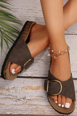 Tilly Buckle Thick Sole Slippers from Threaded Pear