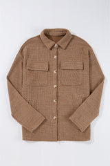Lilith Corduroy Buttoned Long Sleeve Jacket from Threaded Pear