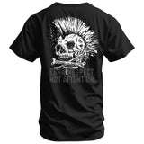 Earn Respect. Not Attention. Skull Men's T-Shirt From Combat Iron Apparel
