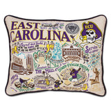 East Carolina University Collegiate Embroidered Pillow by CatStudio from Quirks!