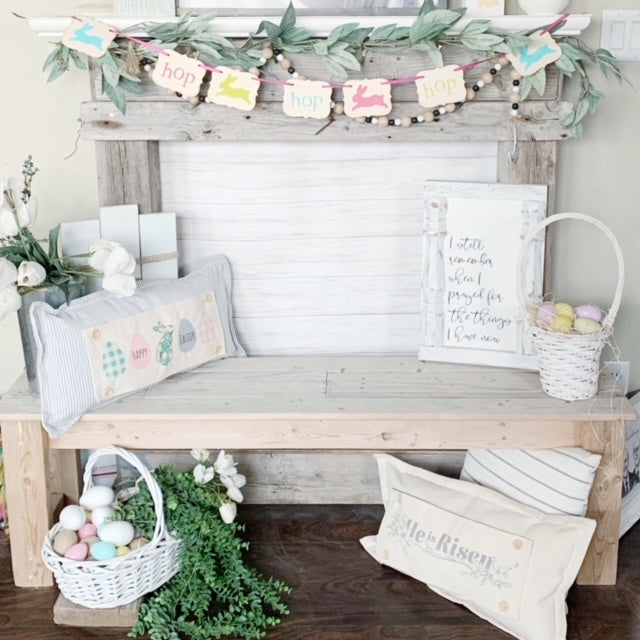 BUNDLE DEAL: Easter Season Panels (4 pack) SAVE!!!: PASTEL EGGS / EASTER TRUCK / CARROTS / HE IS RISEN From PillowPanels