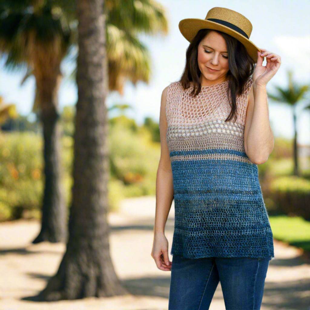 Easy Breezy Top Crochet Pattern from Darn Good Yarn