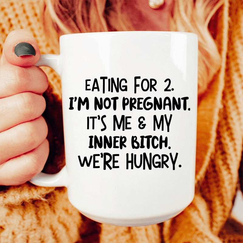 Eating For Two Ceramic Mug 15 oz from Peachy Sunday