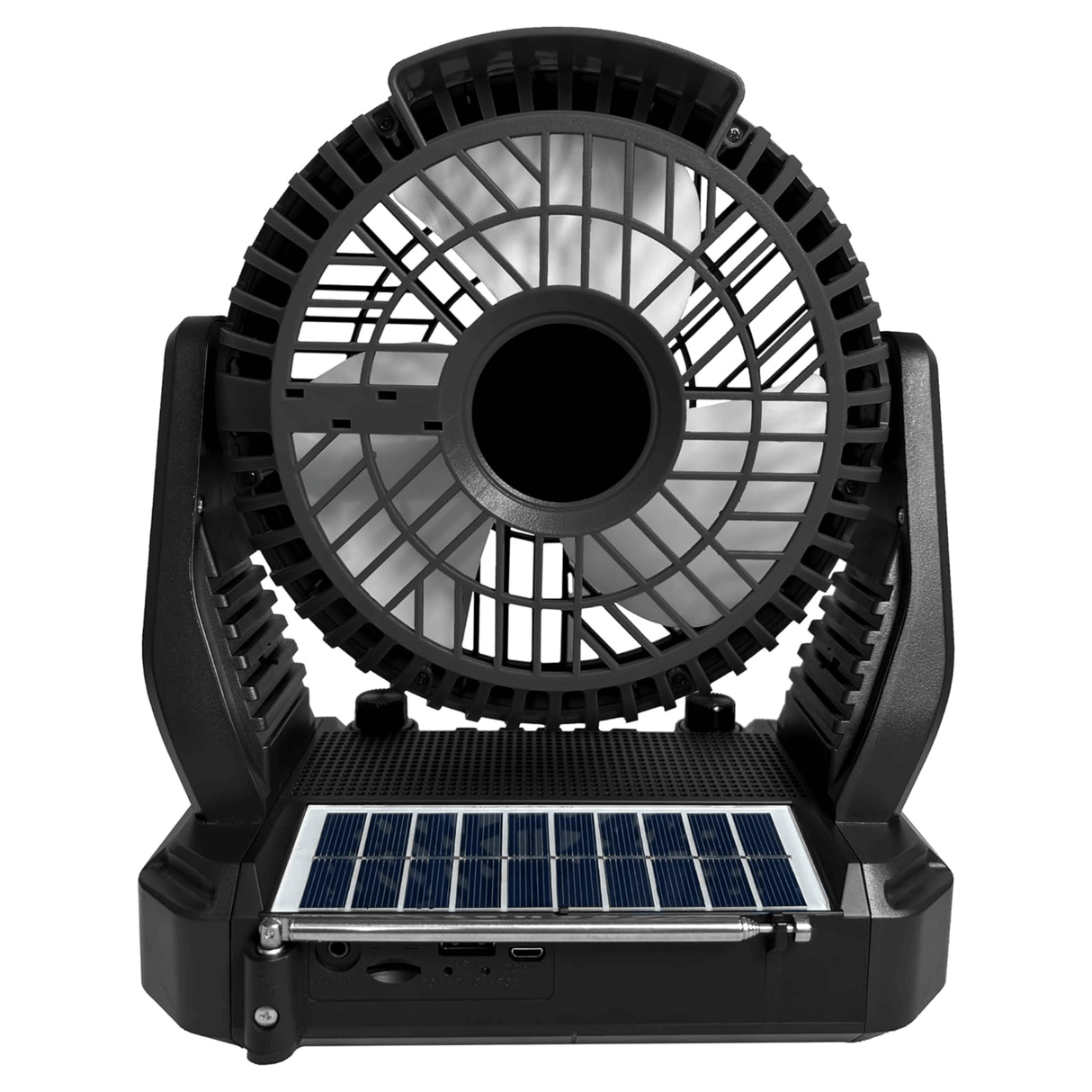 Supersonic Solar-Powered BT Speaker with FM Radio, LED Flashlight & Fan from Jupiter Gear Home