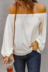 All-Occasion White Off-Shoulder Top from MsDressly