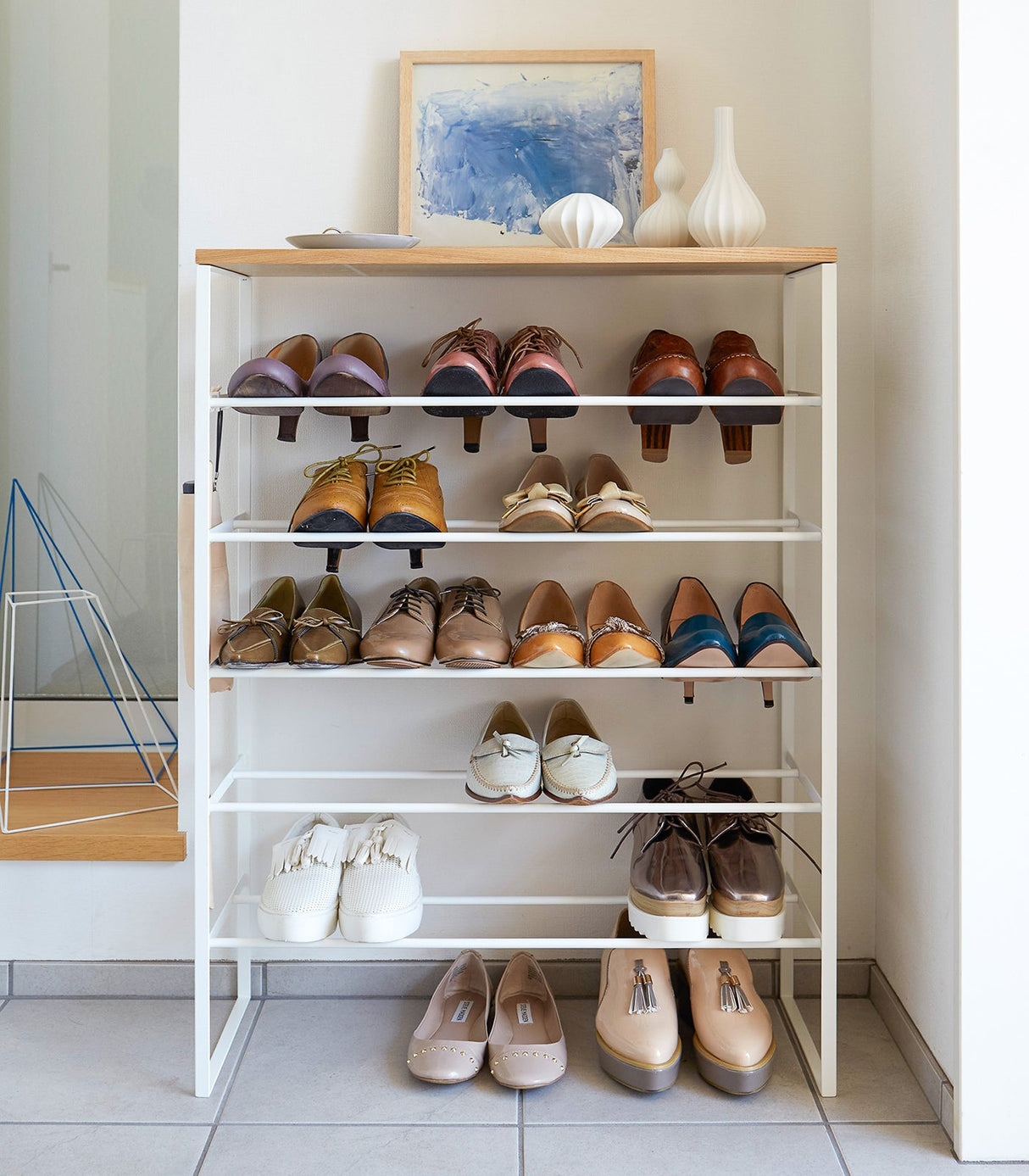 Six-Tier Shoe Rack (34" H)  - Steel from Yamazaki Home