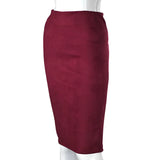 Eco-Suede Pencil Skirt from Kawaii Stop