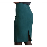 Eco-Suede Pencil Skirt from Kawaii Stop