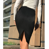 Eco-Suede Pencil Skirt from Kawaii Stop