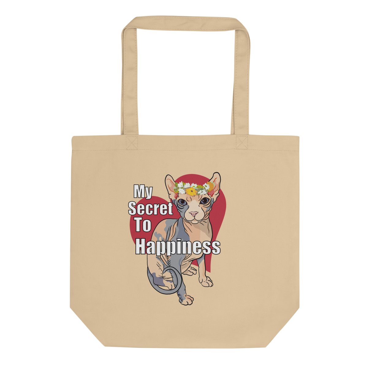 "MY SECRET TO HAPPINESS" ECO TOTE from ReNewedPet