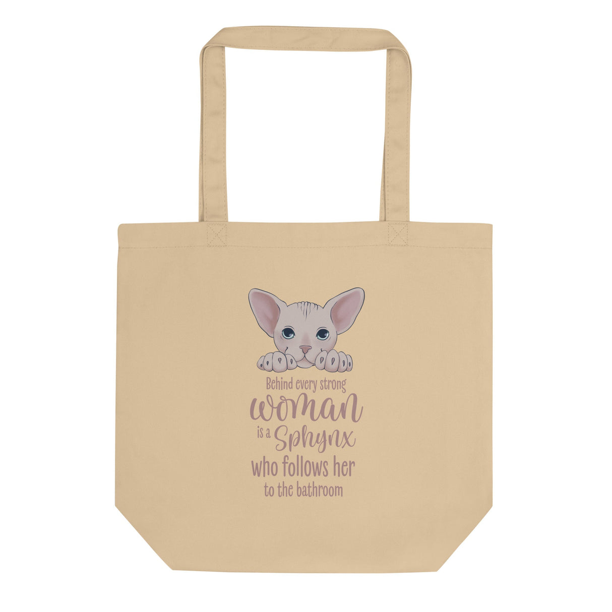 "BEHIND EVERY WOMAN" SPHYNX TOTE from ReNewedPet
