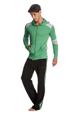 Eco-Track & Yoga Sweat Pant (Black w/Bamboo Green) from 4-rth