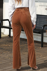 Charli High Waist Flare Corduroy Pants From Threaded Pear