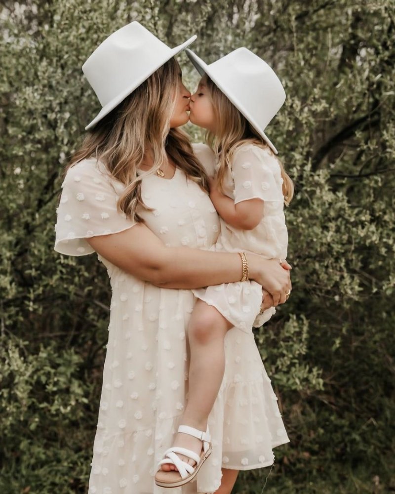 Eden Short Sleeve Dot Dress - Ivory from Bailey's Blossoms