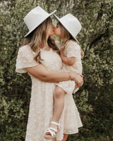 Eden Short Sleeve Dot Dress - Ivory from Bailey's Blossoms