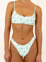 NANTUCKET BIKINI TOP - FLORAL TILE from ELYSIIAN