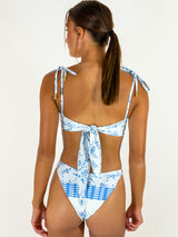 MONTAUK REVERSIBLE BIKINI TOP - BLUE from ELYSIIAN