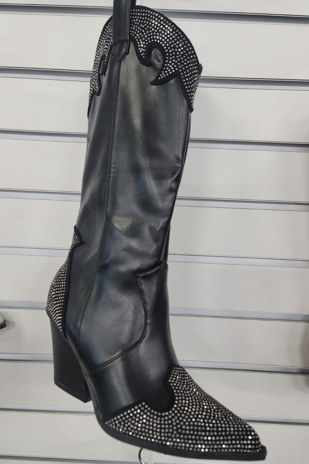 Weeboo Chunky Heel Rhinestone Decor Western Boots from My Pampered Life Seattle