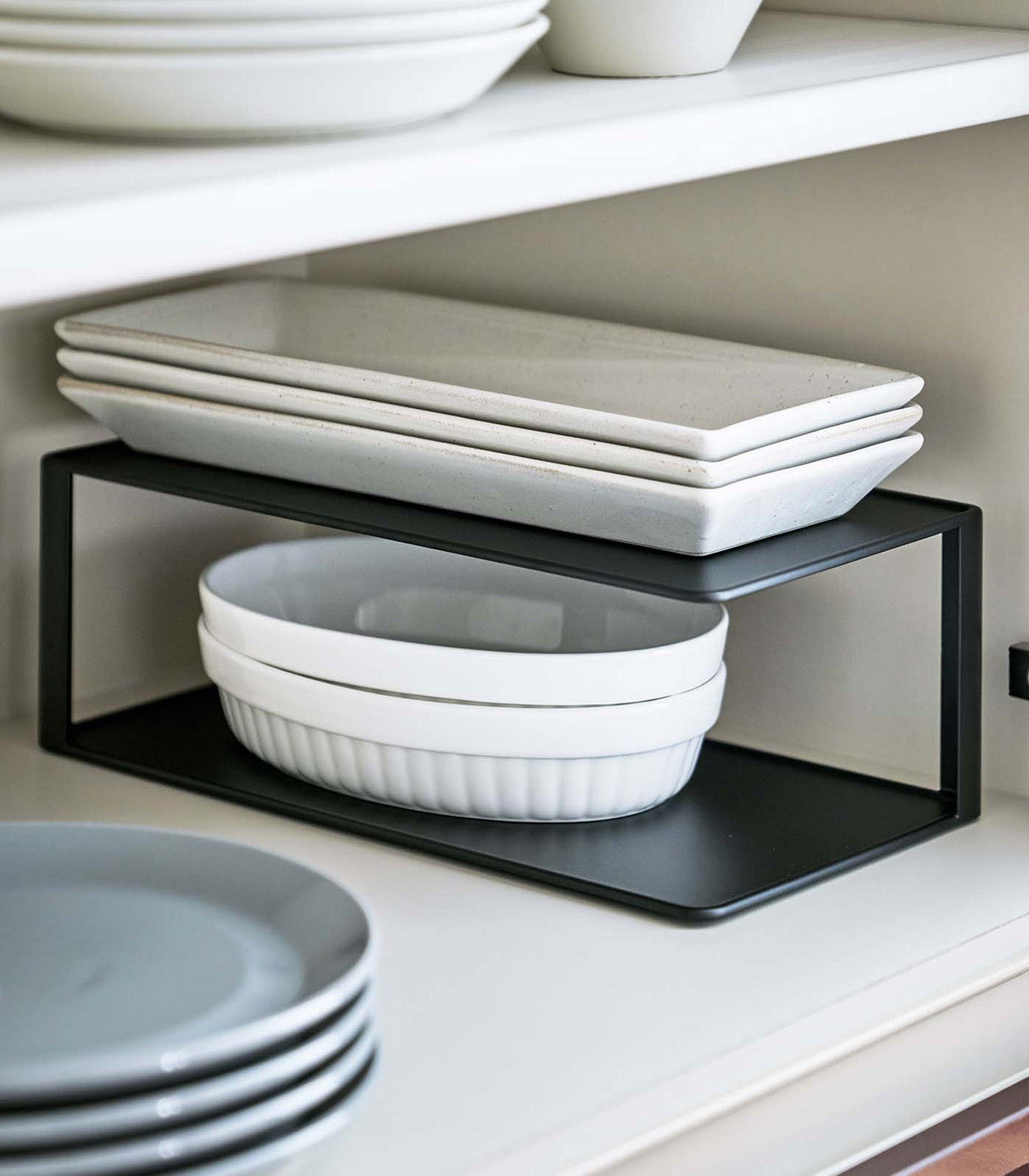 Two-Tier Cabinet Organizer - Steel from Yamazaki Home