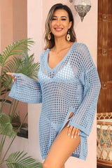 Crochet Side Split Beach Coverups Swimwear Dress from My Pampered Life Seattle