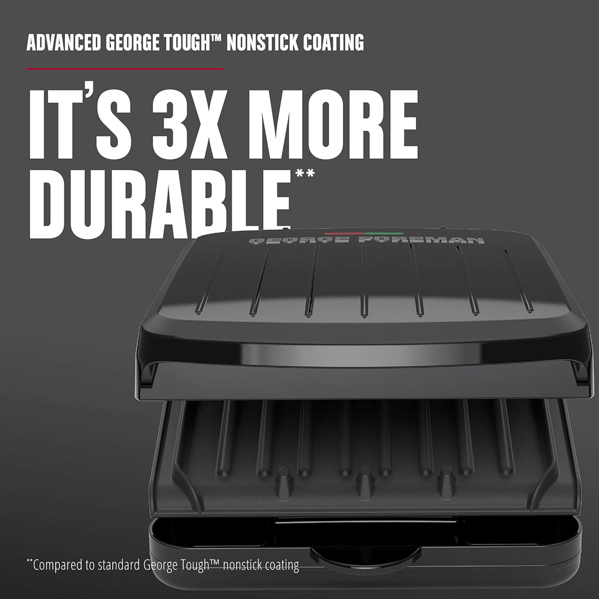 George Foreman 2-Serving Classic Plate Electric Indoor Grill and Panini Press from Jupiter Gear Home